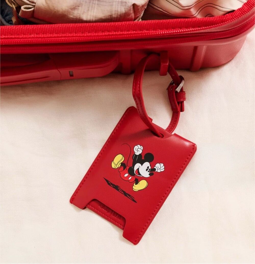 NWT Beis Disney Mickey Mouse Red Luggage Tag